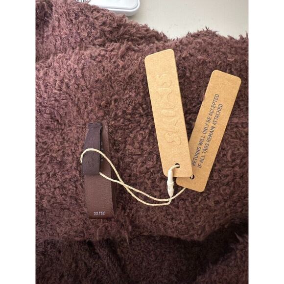 Skims NWT Boucle Teddy Cozy Knit Joggers Brown Fleece Sherpa Drawstring 2X-3X - Picture 7 of 11